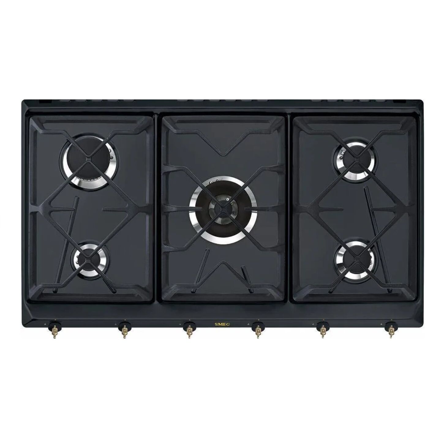 Варочная панель газовая Smeg SRV896AOGH, антрацит