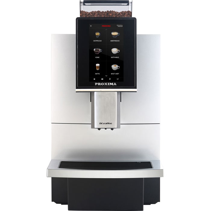 Кофемашина автоматическая Dr.Coffee Proxima F12 Plus, черный/серебристый