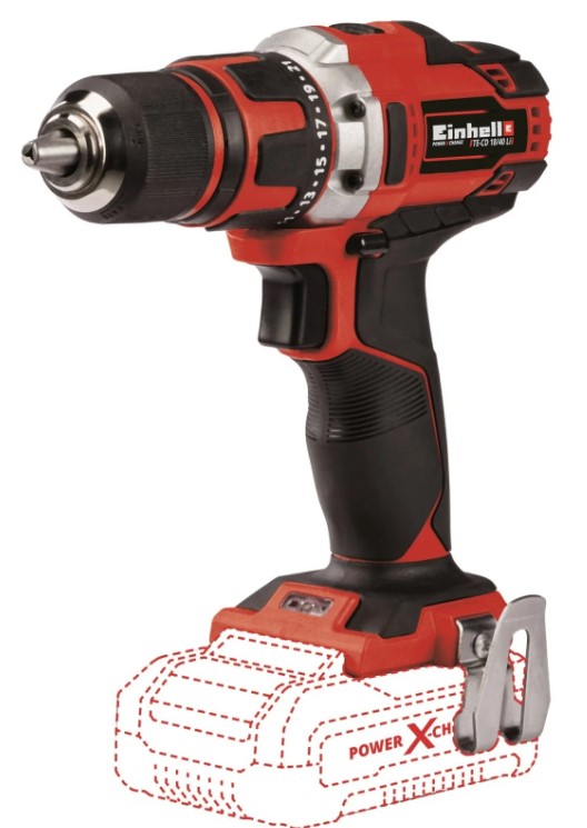 Дрель-шуруповерт аккумуляторная Einhell TE-CD 18/40 Li-Solo (4513925), без аккумулятора