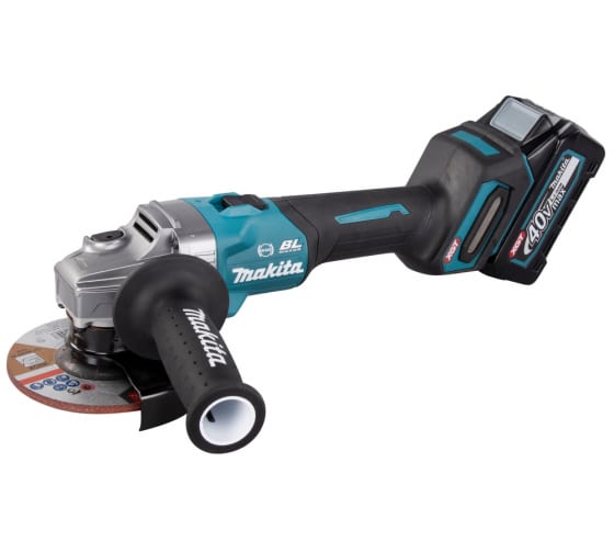 Угловая шлифмашина (болгарка) аккумуляторная Makita GA005GM201 Li-Ion 4 А.ч 40 Вт х2 кейс, 125 мм