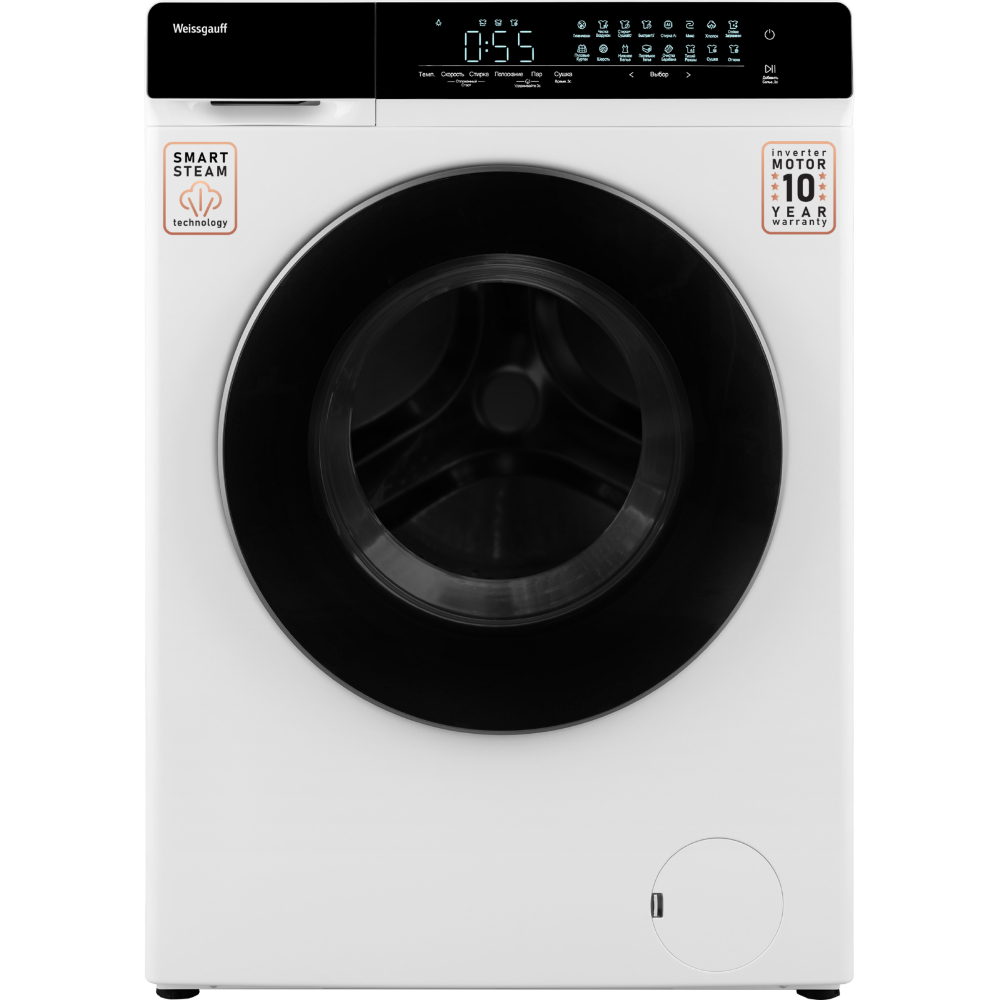 Стирально-сушильная машина Weissgauff WMD 788 Touch Inverter Steam, белый