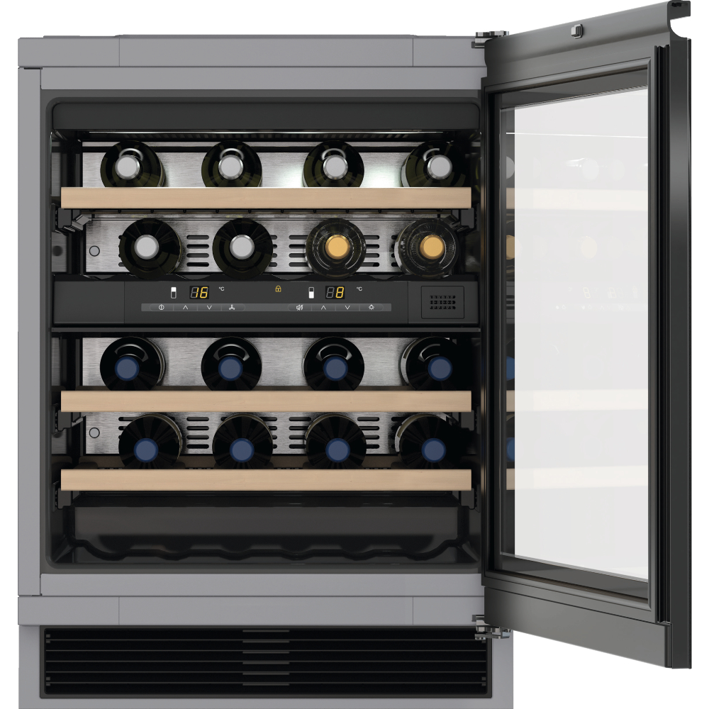 Винный шкаф встраиваемый Miele KWT 6321 UG, черное тонированное стекло