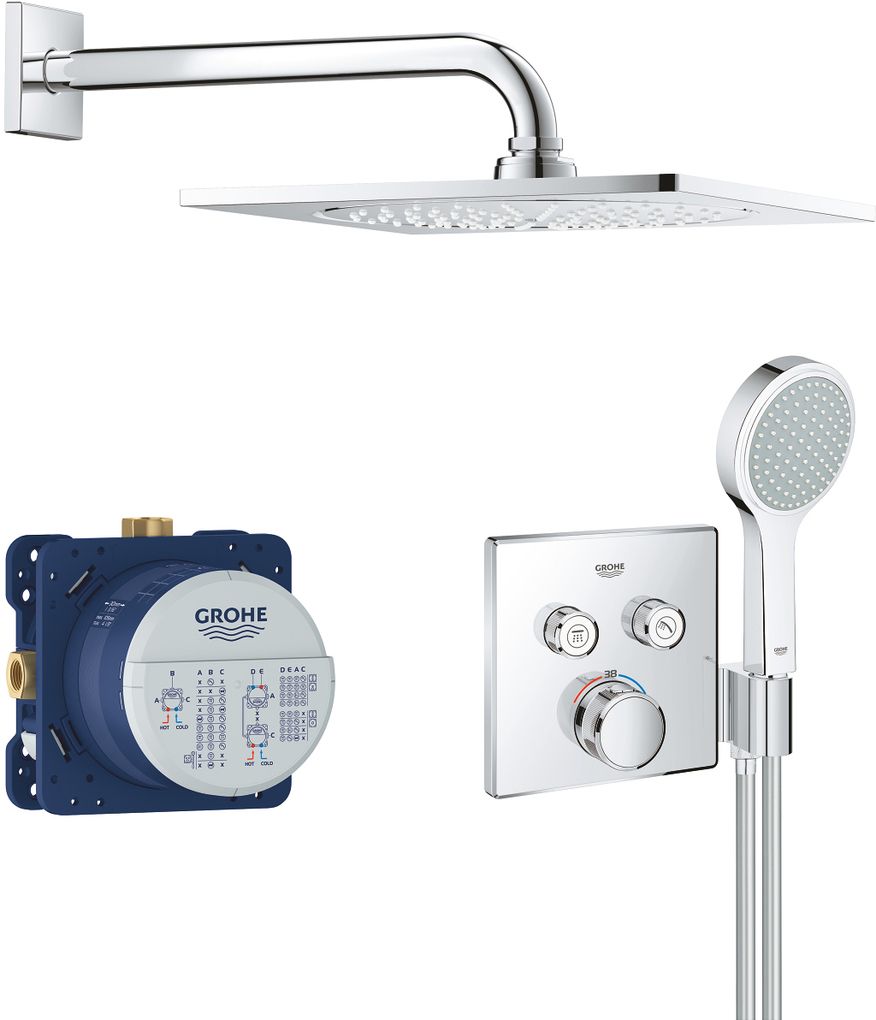 Душевой комплект Grohe Grohtherm SmartControl 34742000 (с внутренней частью)