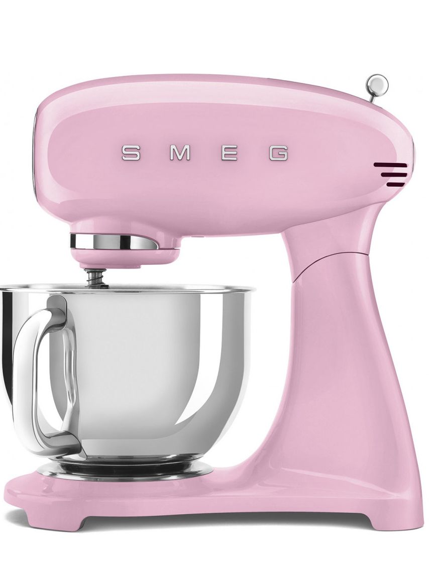 Миксер планетарный Smeg SMF05PKEU, розовый