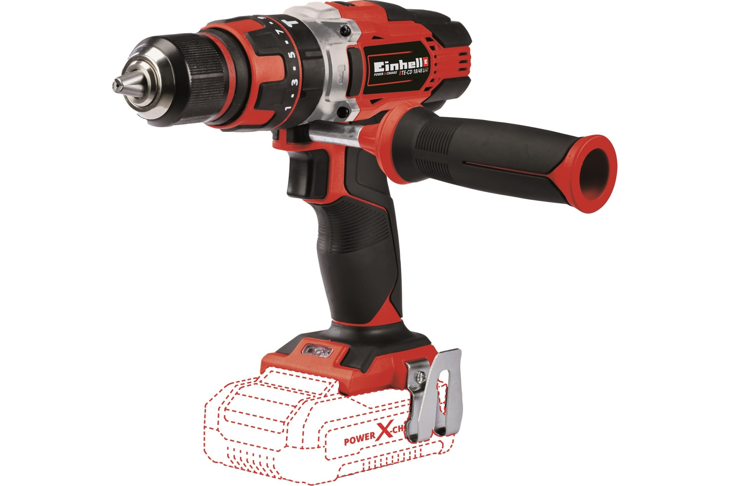Дрель-шуруповерт ударная аккумуляторная Einhell PXC TE-CD 18/48 Li-i-Solo (4513926), без аккумулятора