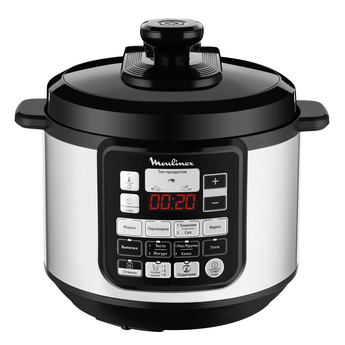 Мультиварка Moulinex CE620D32 серебристый/черный