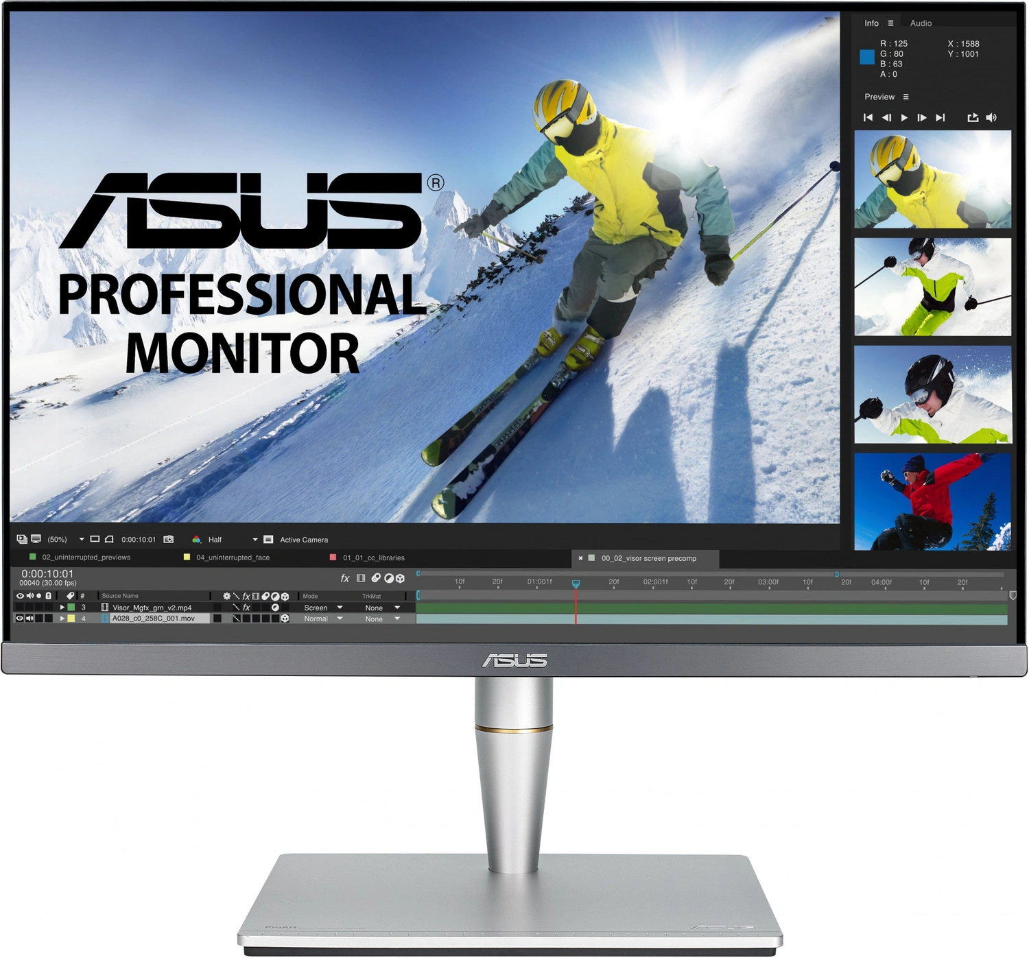 Монитор Asus ProArt PA24AC, серебристый