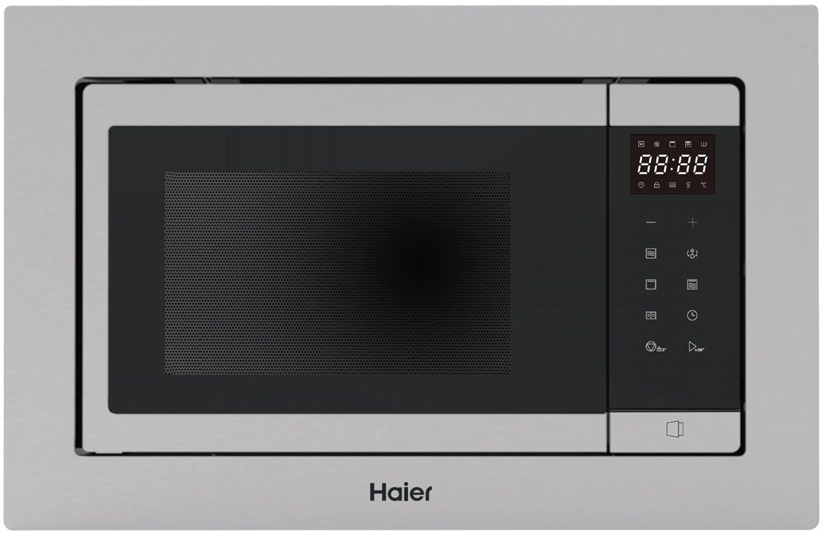 Микроволновая печь встраиваемая Haier HMX-BTG259LX, черный/нержавеющая сталь
