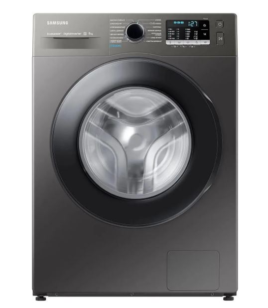 Стиральная машина Samsung WW80AGAS22AX/LD, темно-серый/черный