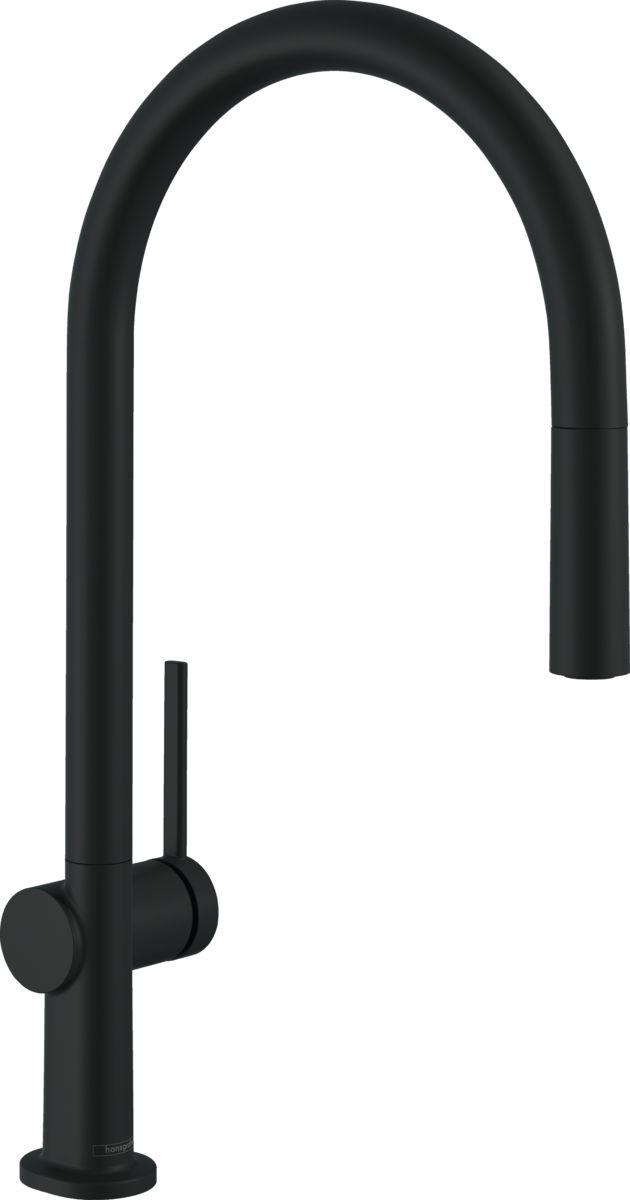 Смеситель для кухни Hansgrohe Talis M54 210 72803670 (с вытяжным изливом), матовый черный