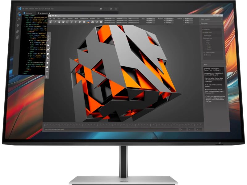 Монитор HP Series 7 Pro 724pu, серебристый/черный