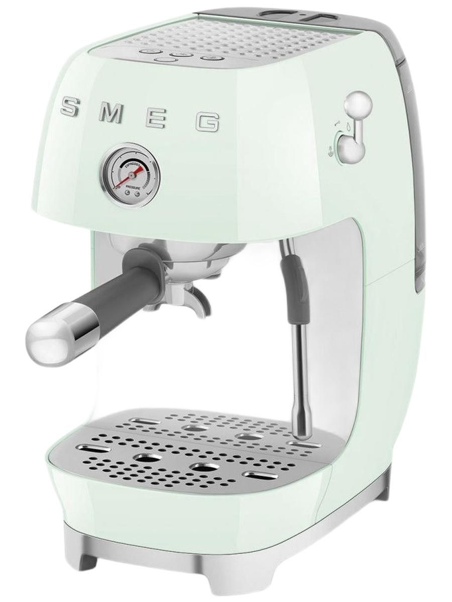 Кофемашина рожковая Smeg ECF03PGEU, пастельный зеленый