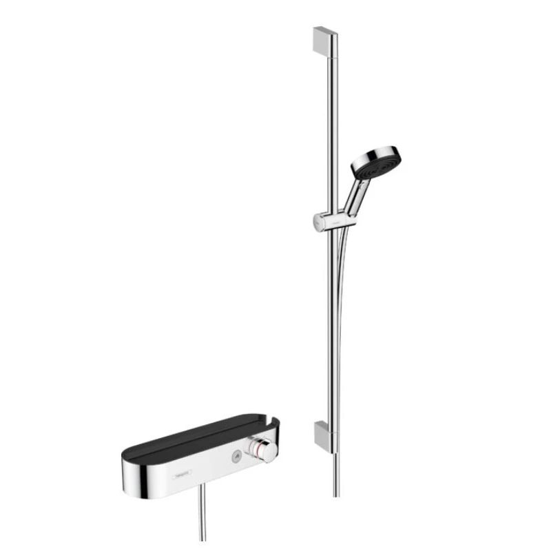 Душевой гарнитур Hansgrohe Pulsify Select S 105 3 jet Relaxation 24270000 ( с термостатом), хром