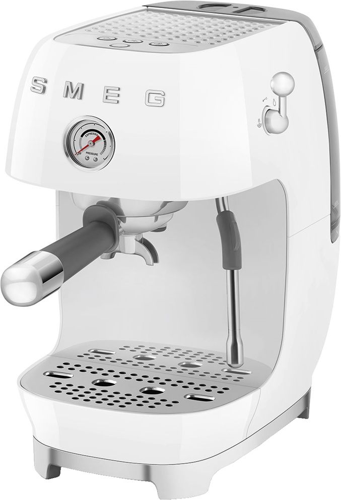 Кофемашина рожковая Smeg ECF03WHEU, белый