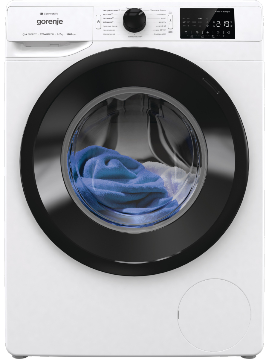Стиральная машина Gorenje WPNEI72SA1SWIFI/C, белый