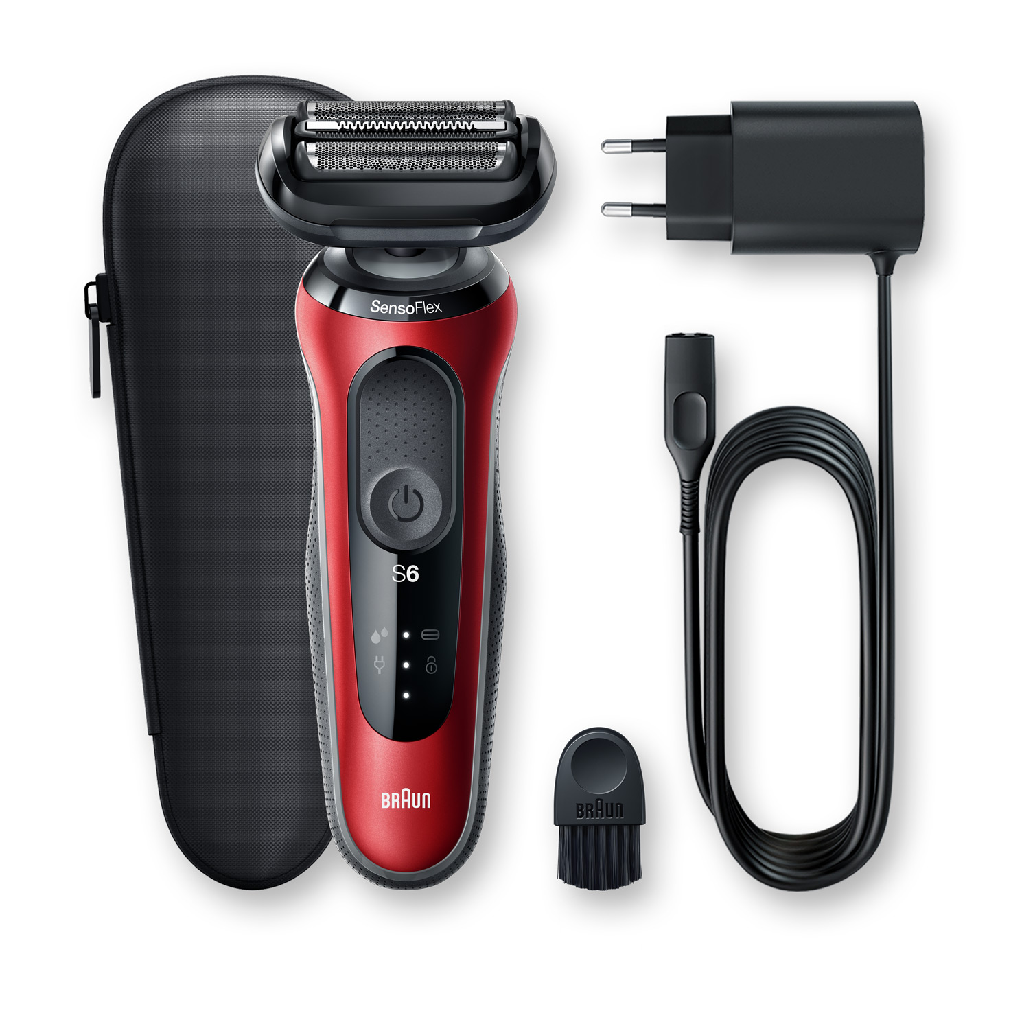 Электробритва Braun 60-R1000s Series 6 красный