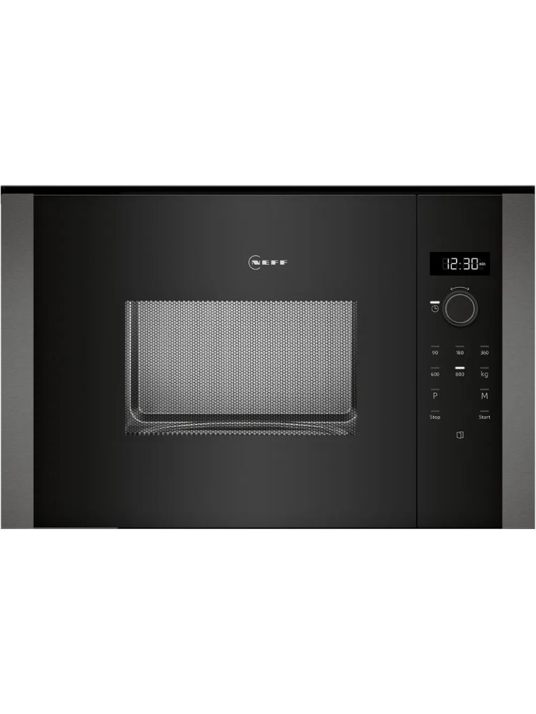 Микроволновая печь встраиваемая Neff HLAWD23G0, нержавеющая сталь/черный