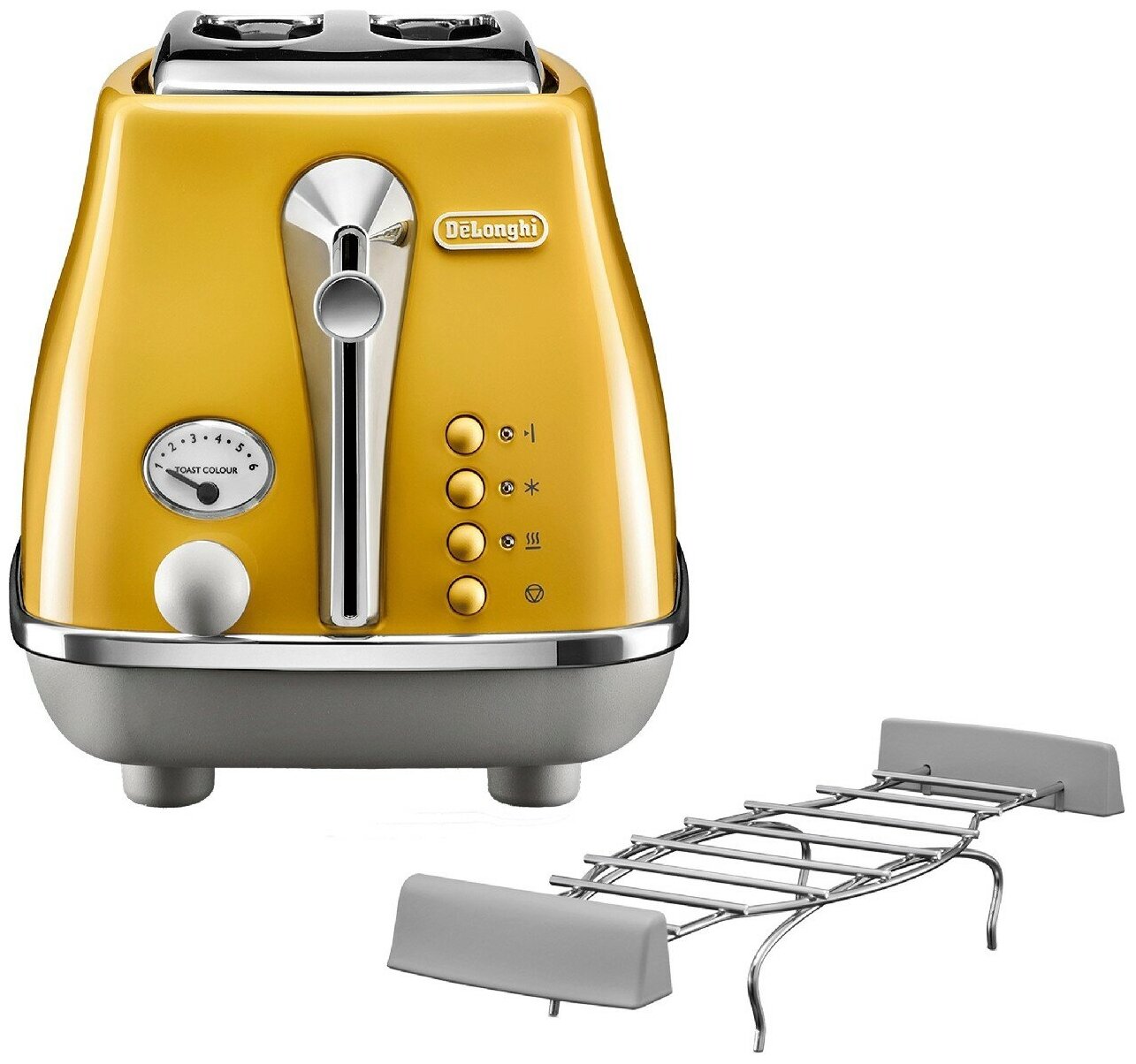 Тостер DeLonghi CTOC2103.Y, желтый