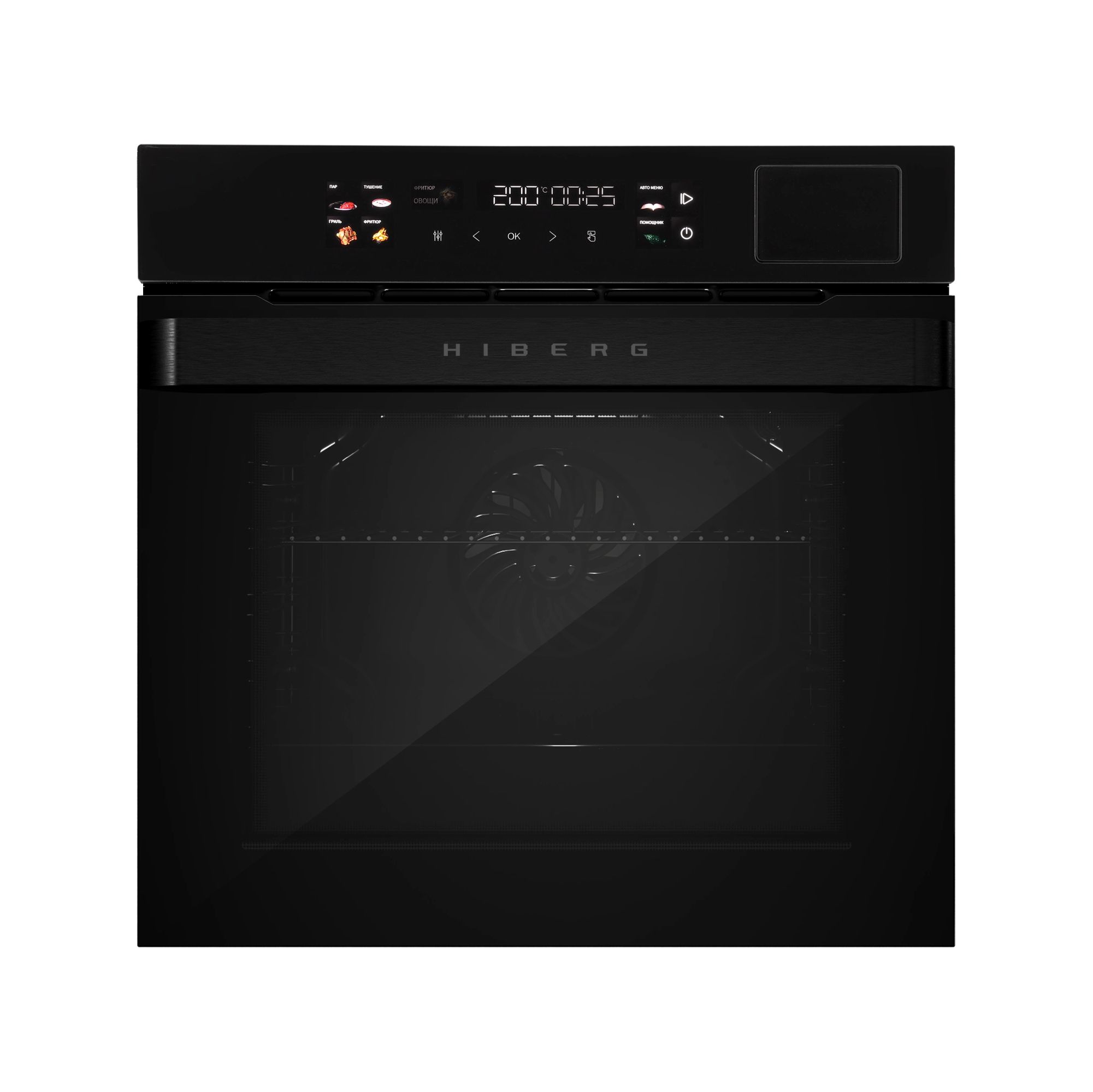 Духовой шкаф электрический HIBERG S-VMF 6515 B SMART, черный