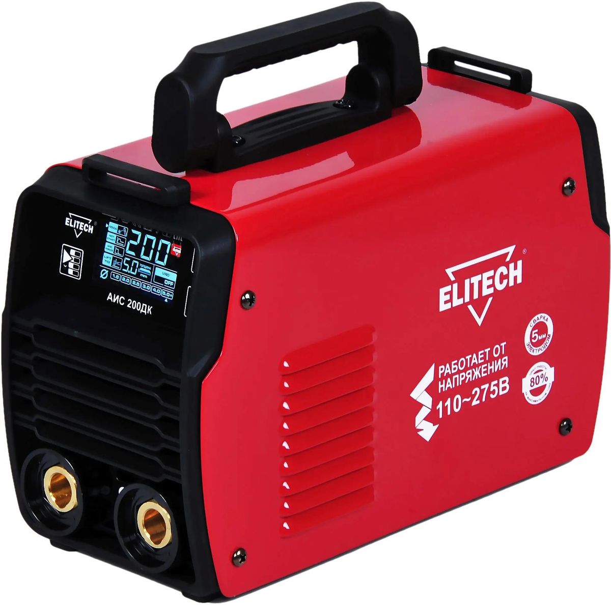 Сварочный инвертор Elitech АИС 200ДК, E1703.014.00 (кейс)
