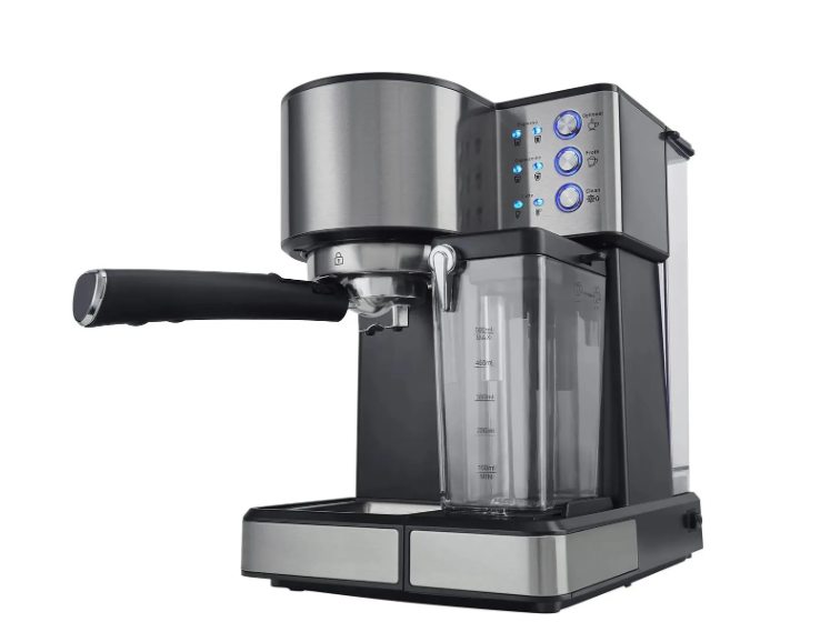 Кофеварка рожковая Polaris PCM 1536E Adore Cappuccino, серебристый