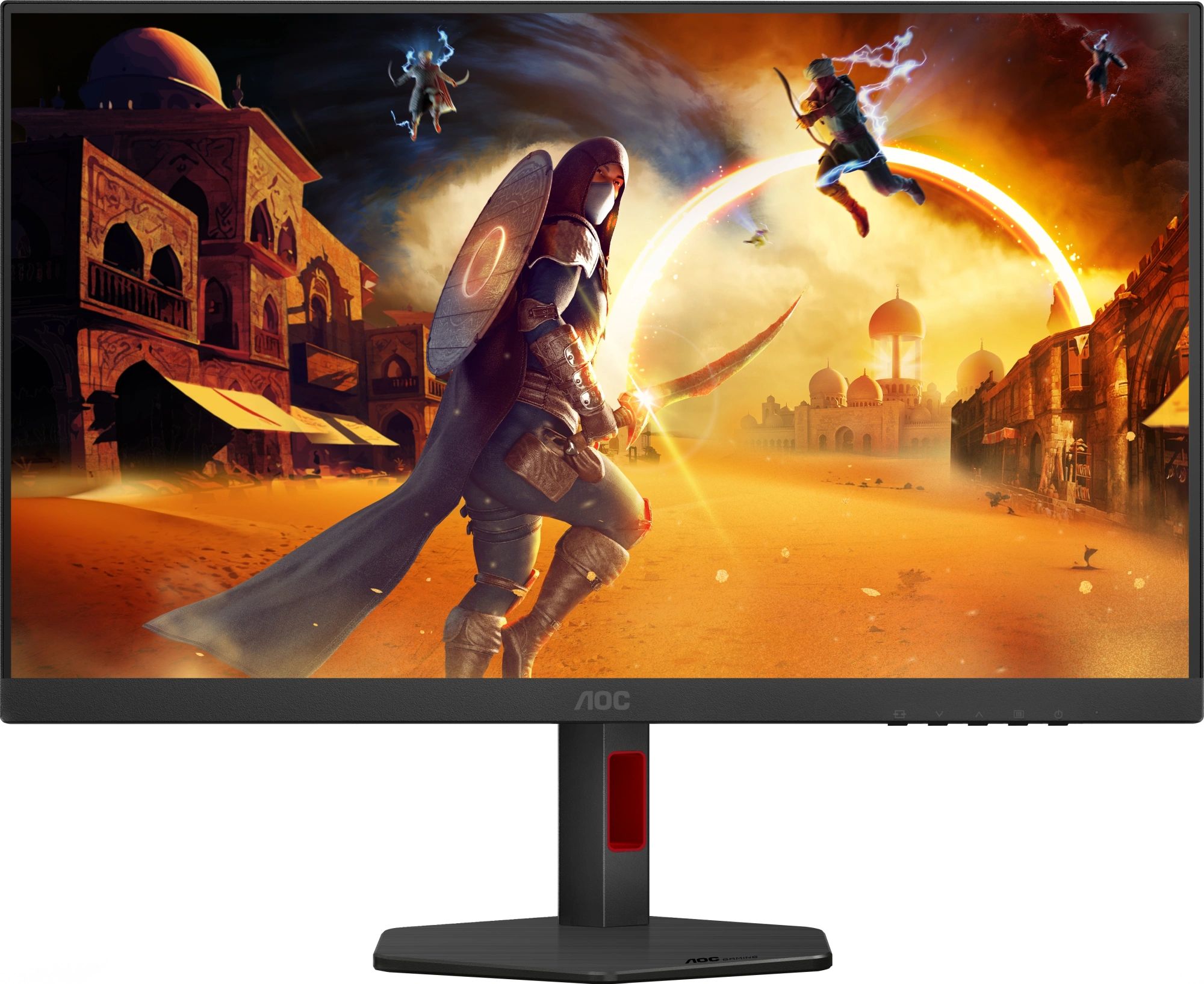 Монитор AOC U27G4R, черный/красный