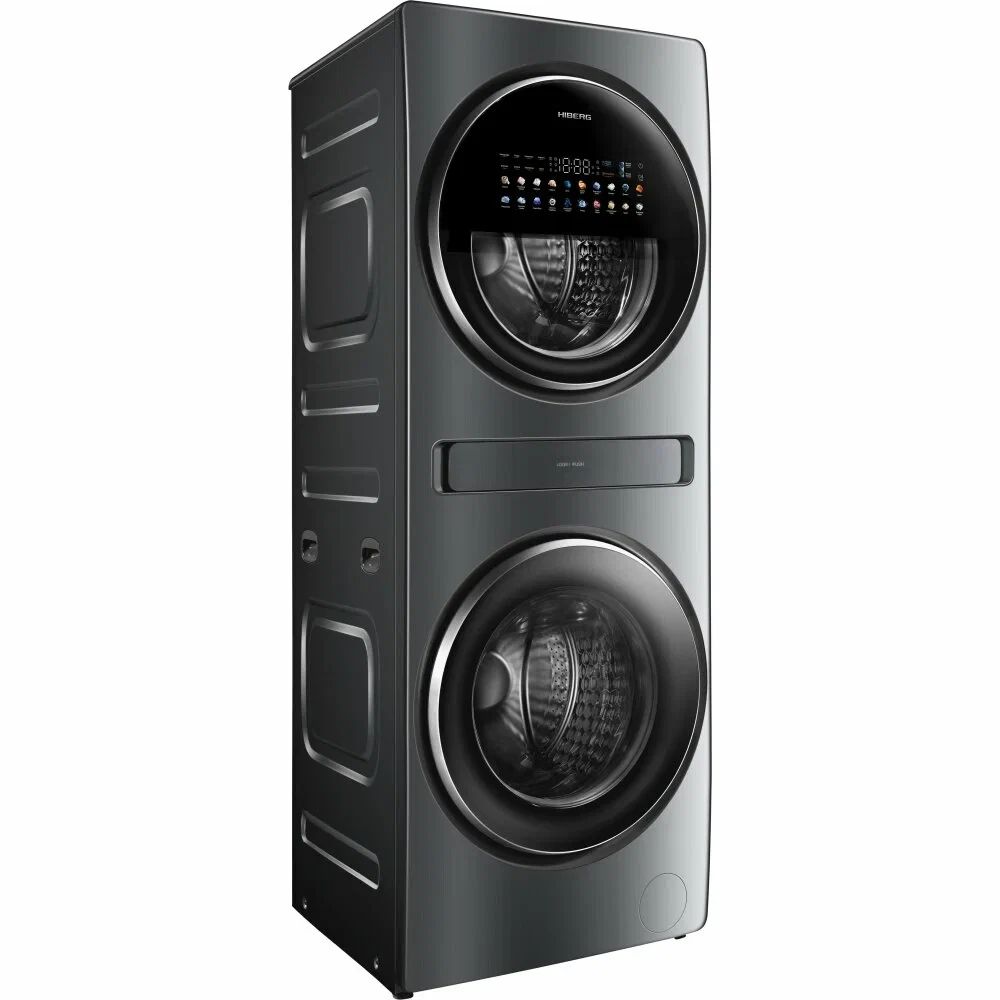 Стиральная машина c сушкой HIBERG TOWER i-DD 107-612 Sd, темно-серый