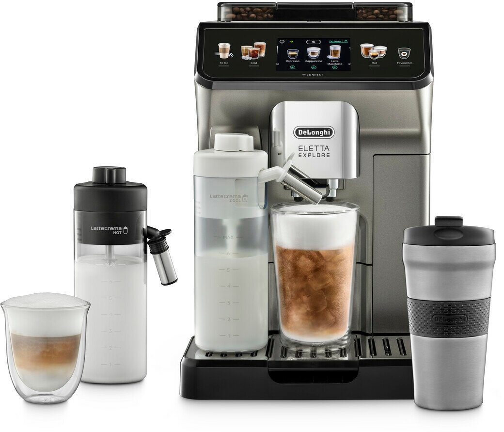 Кофемашина автоматическая DeLonghi ECAM450.86.T, титановый