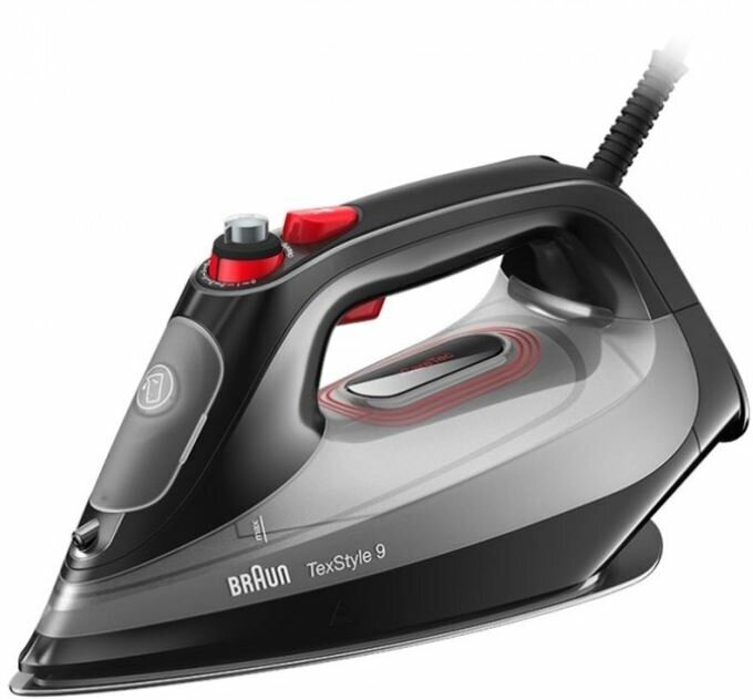 Утюг Braun TexStyle 9 SI9281BK, серый/черный