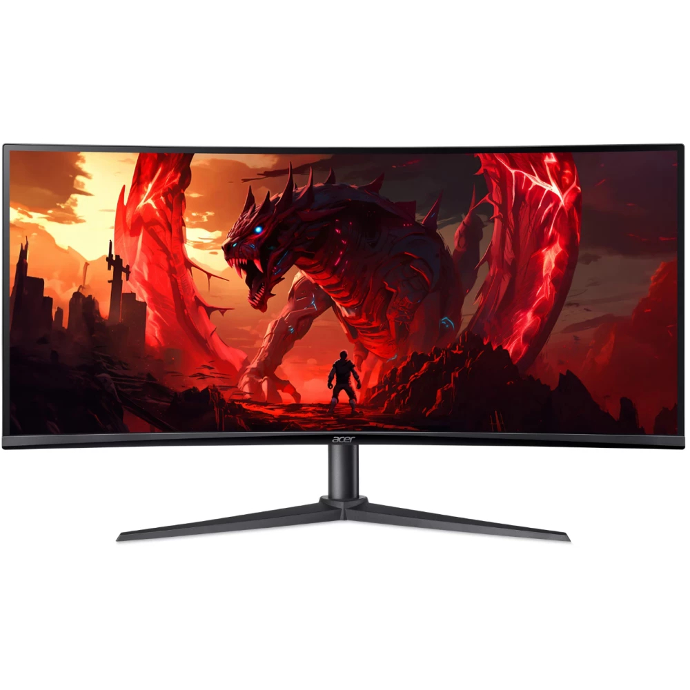 Монитор Acer Nitro XZ340CUHbiiphx (UM.CX0EE.H01), черный/красный