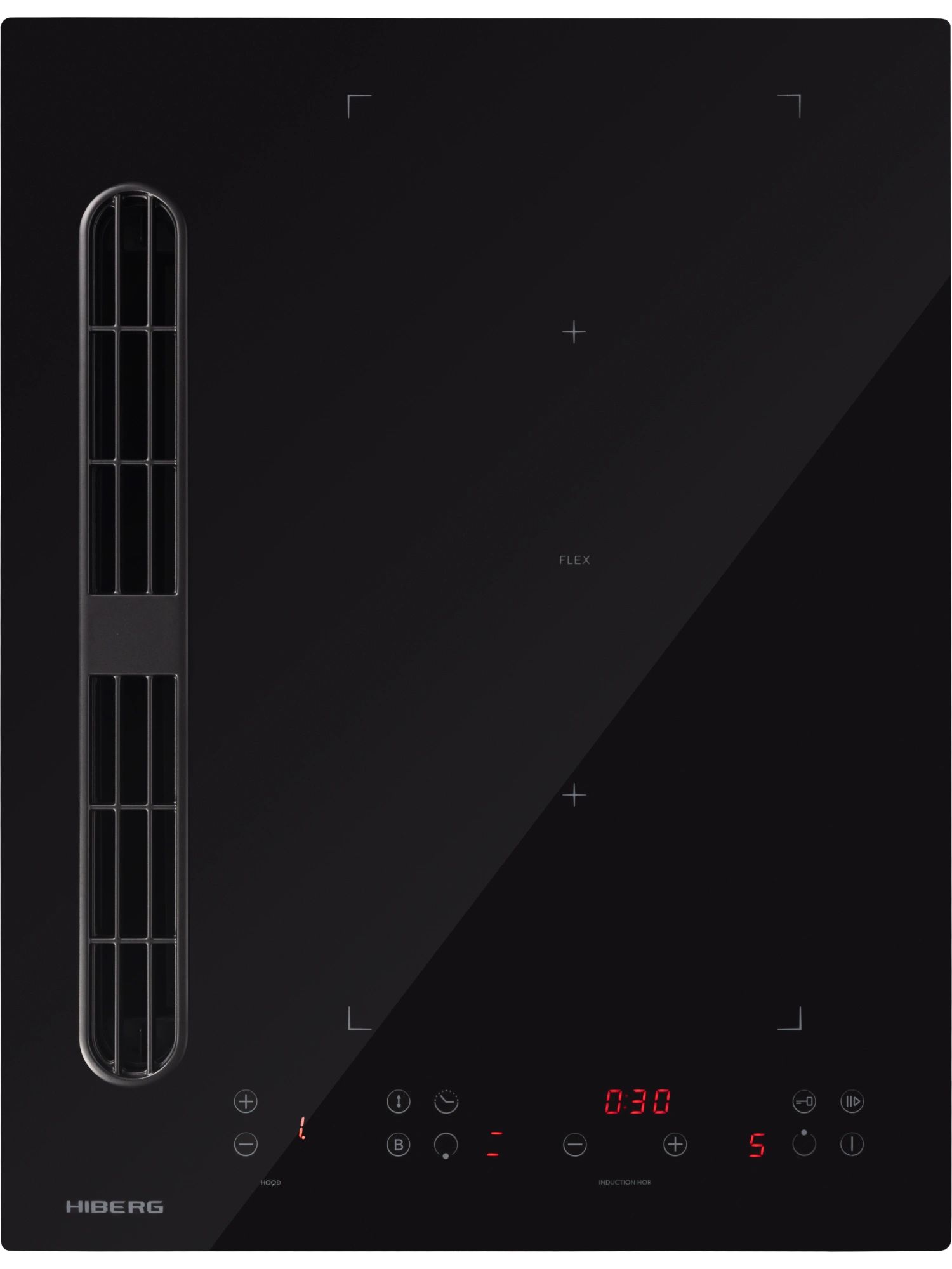 Варочная панель индукционная HIBERG i5-VM7 B, черный