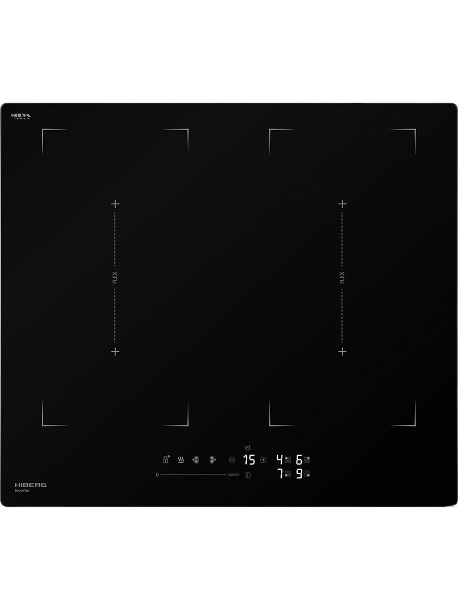 Варочная панель индукционная HIBERG i-MS 6249 B, черный