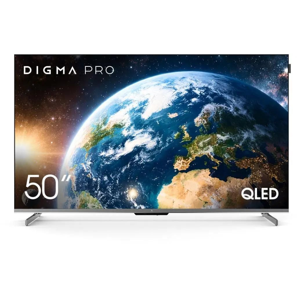 Телевизор Digma Pro QLED 50D, черный графит/черный
