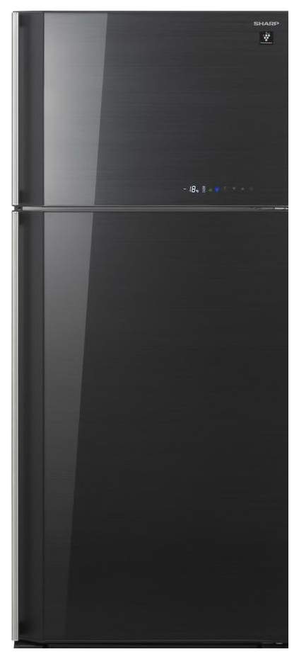 Холодильник Sharp SJ-GV58A-BK, черный/стекло