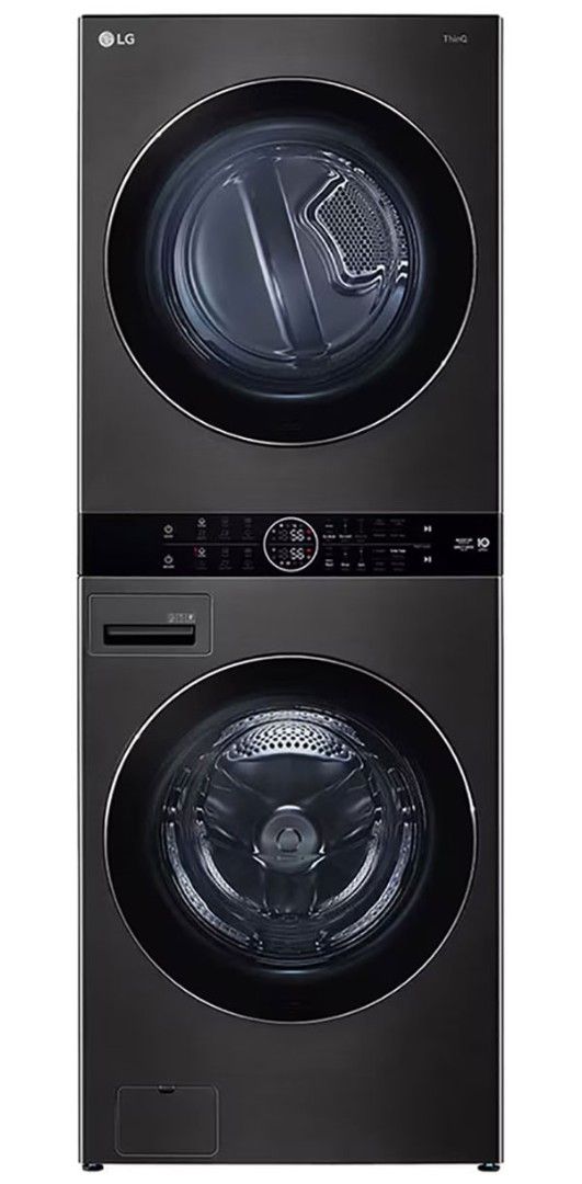 Стирально-сушильная машина LG FWT2116BS, черная сталь