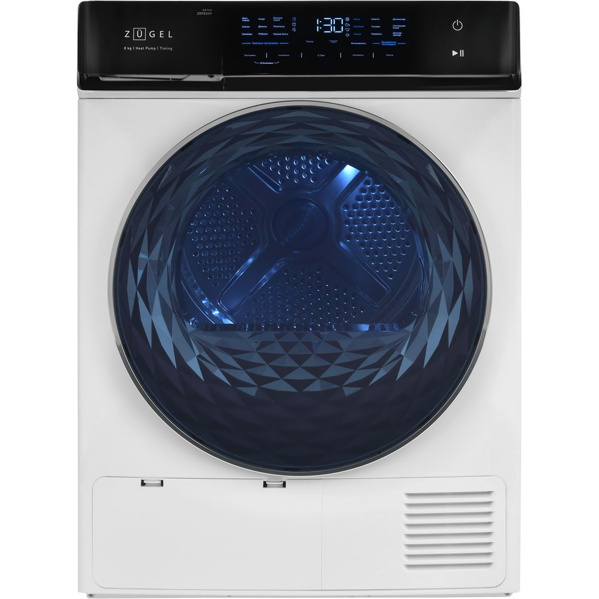 Сушильная машина ZUGEL ZDF83HP, белый