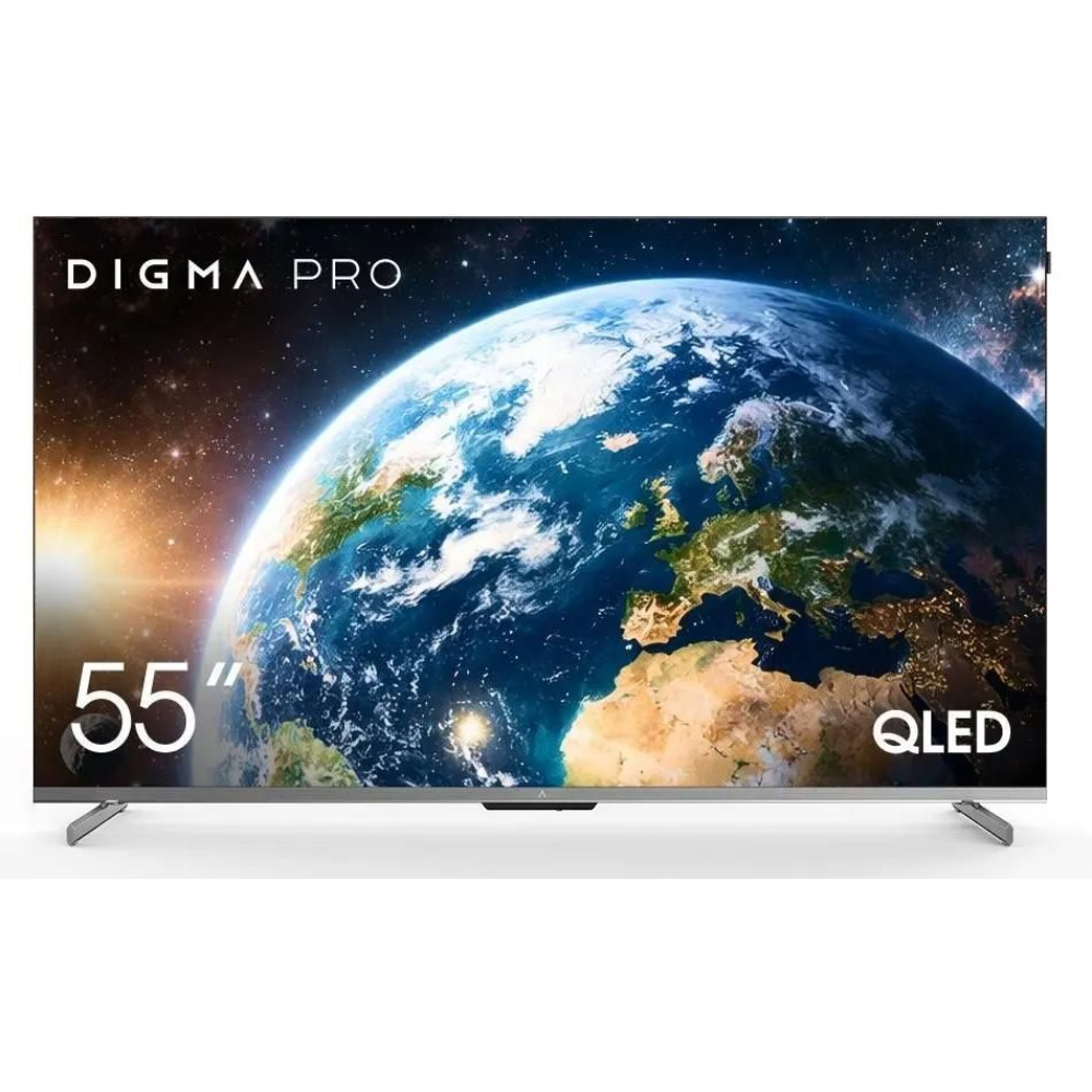 Телевизор Digma Pro QLED 55D, черный графит/черный