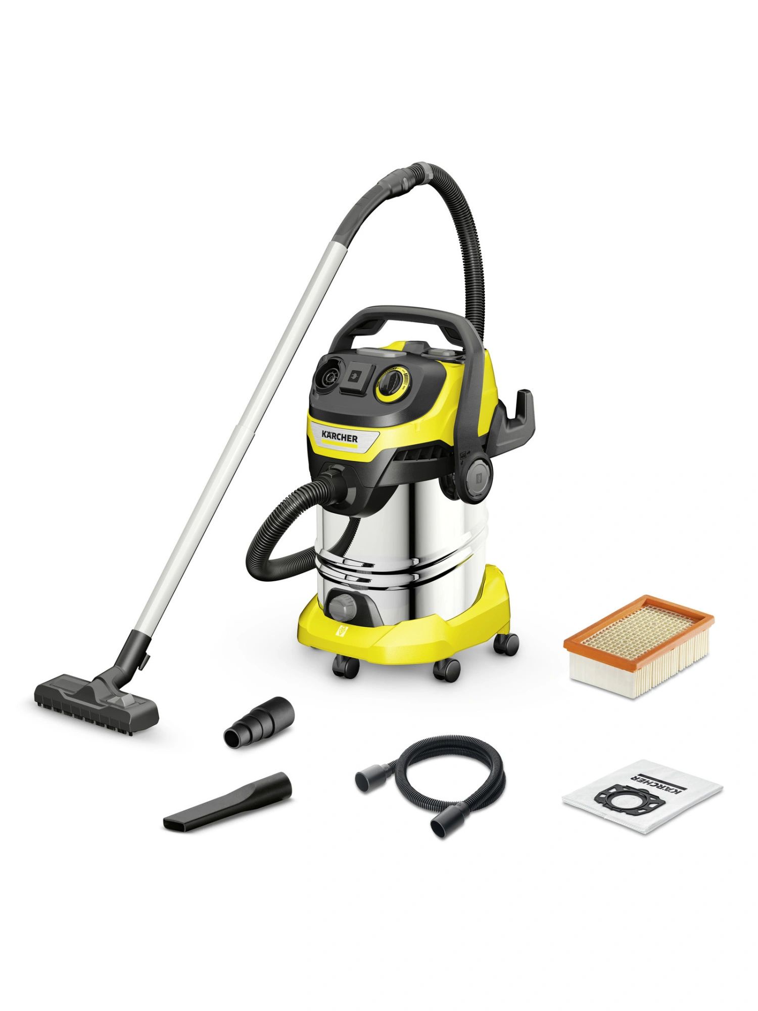 Строительный пылесос Karcher WD 6 P S V-30/8/35/T (YSY), желтый