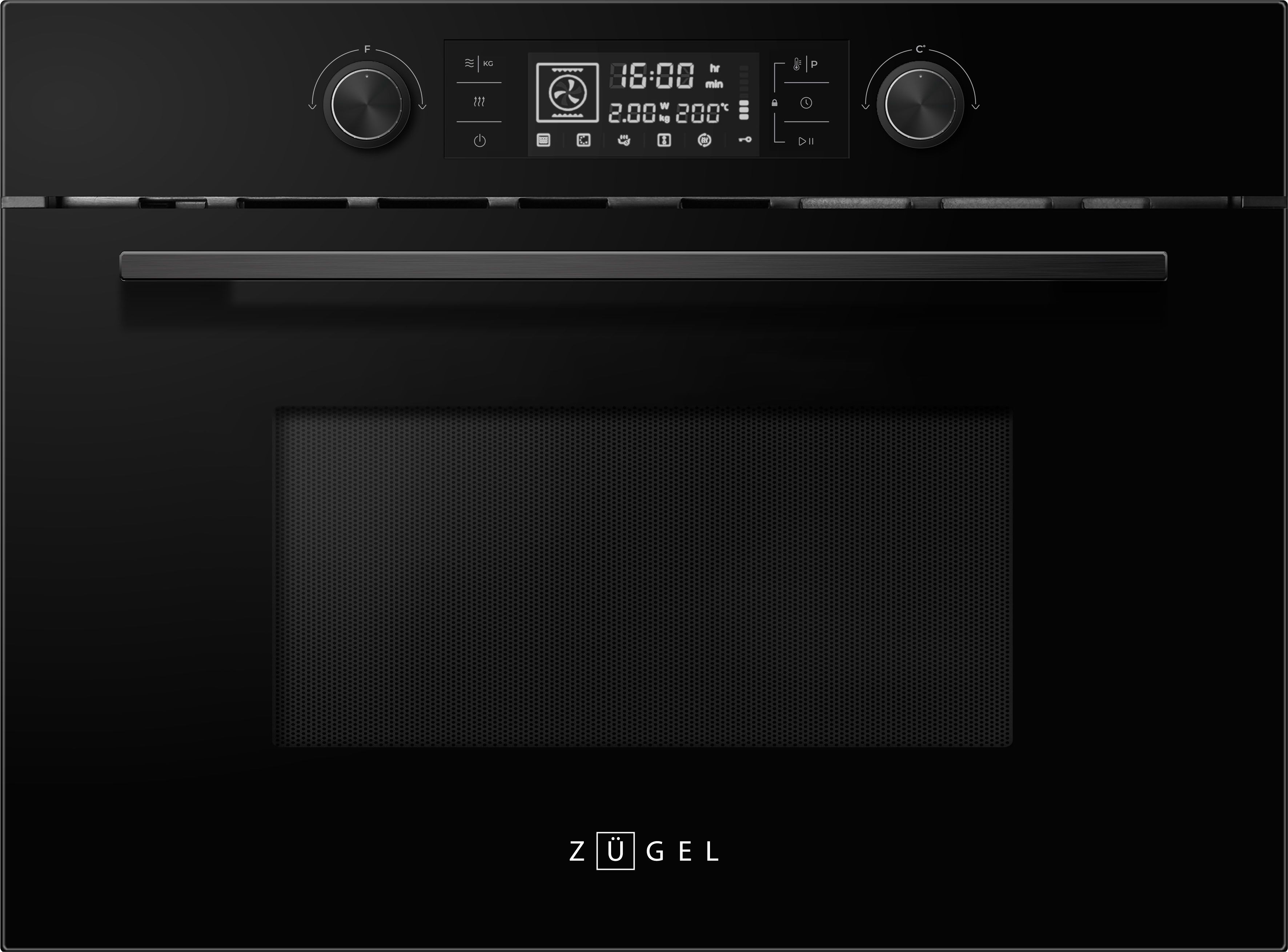 Духовой шкаф электрический Zugel ZOE609B, черный
