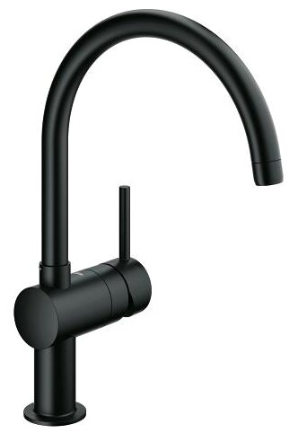Однорычажный смеситель для кухни (мойки) Grohe Minta 32917xS0 черный бархат