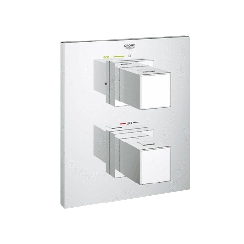 Термостатический двухрычажный смеситель для душа Grohe Grohtherm Cube 19959000 + 35500000
