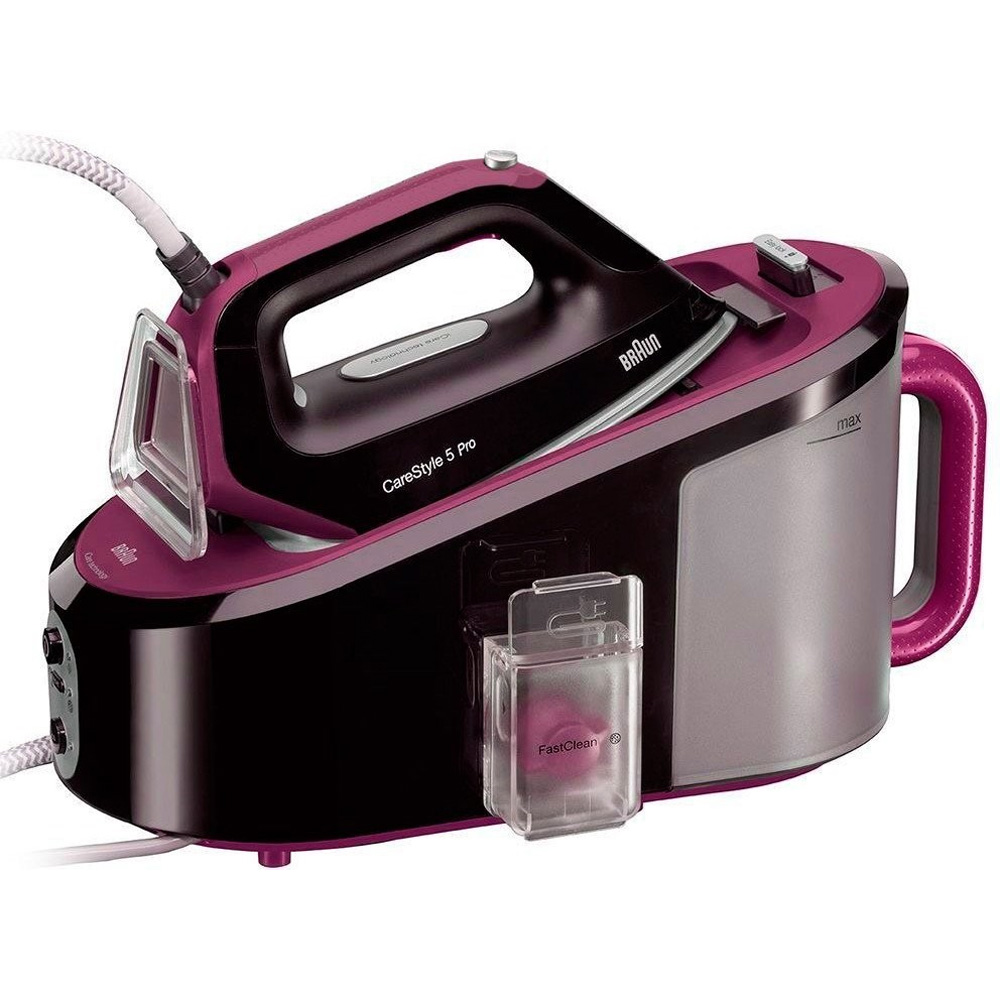 Парогенератор Braun CareStyle 5 IS5155 BK, сиреневый/черный
