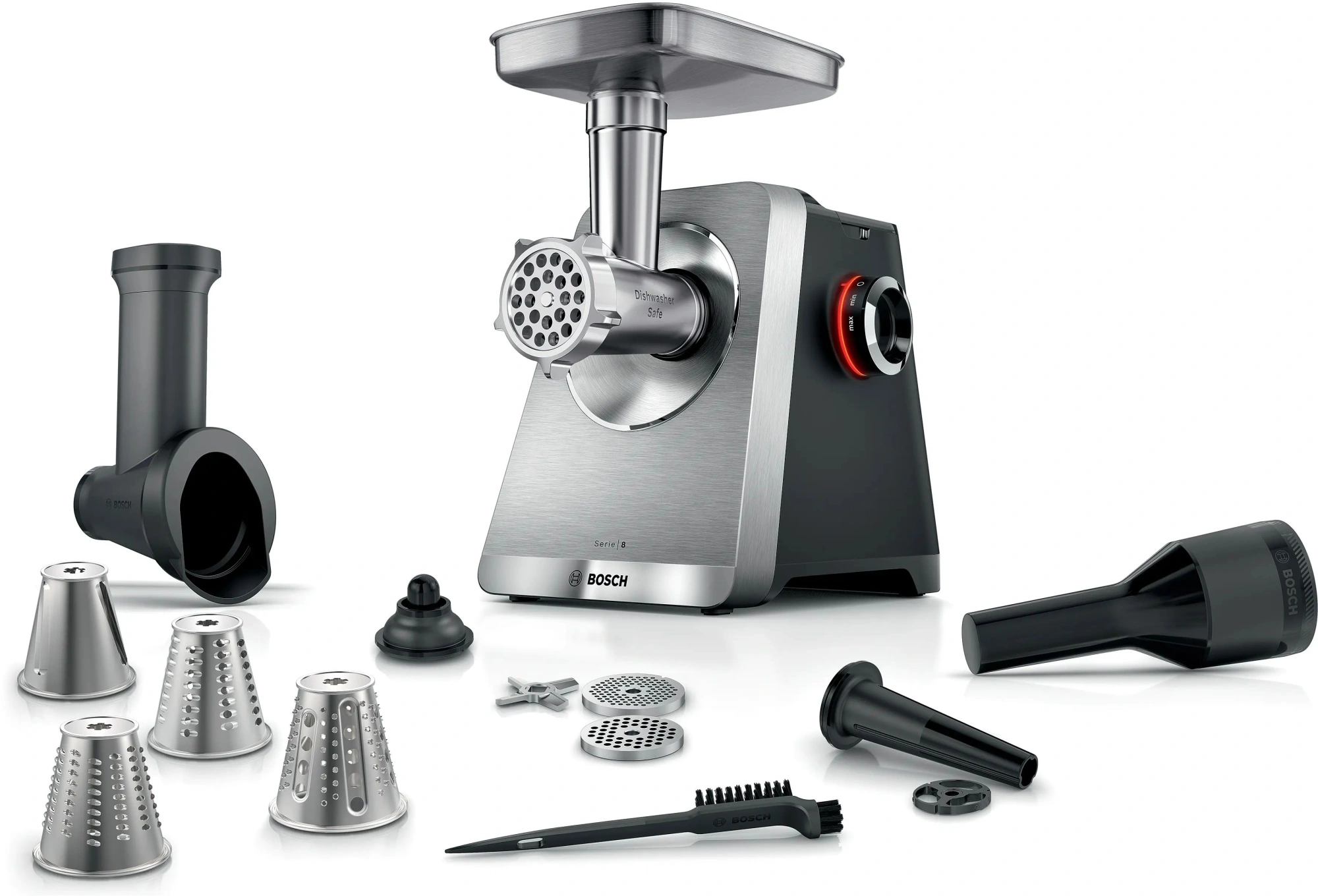 Мясорубка электрическая Bosch MFWS840M, черный
