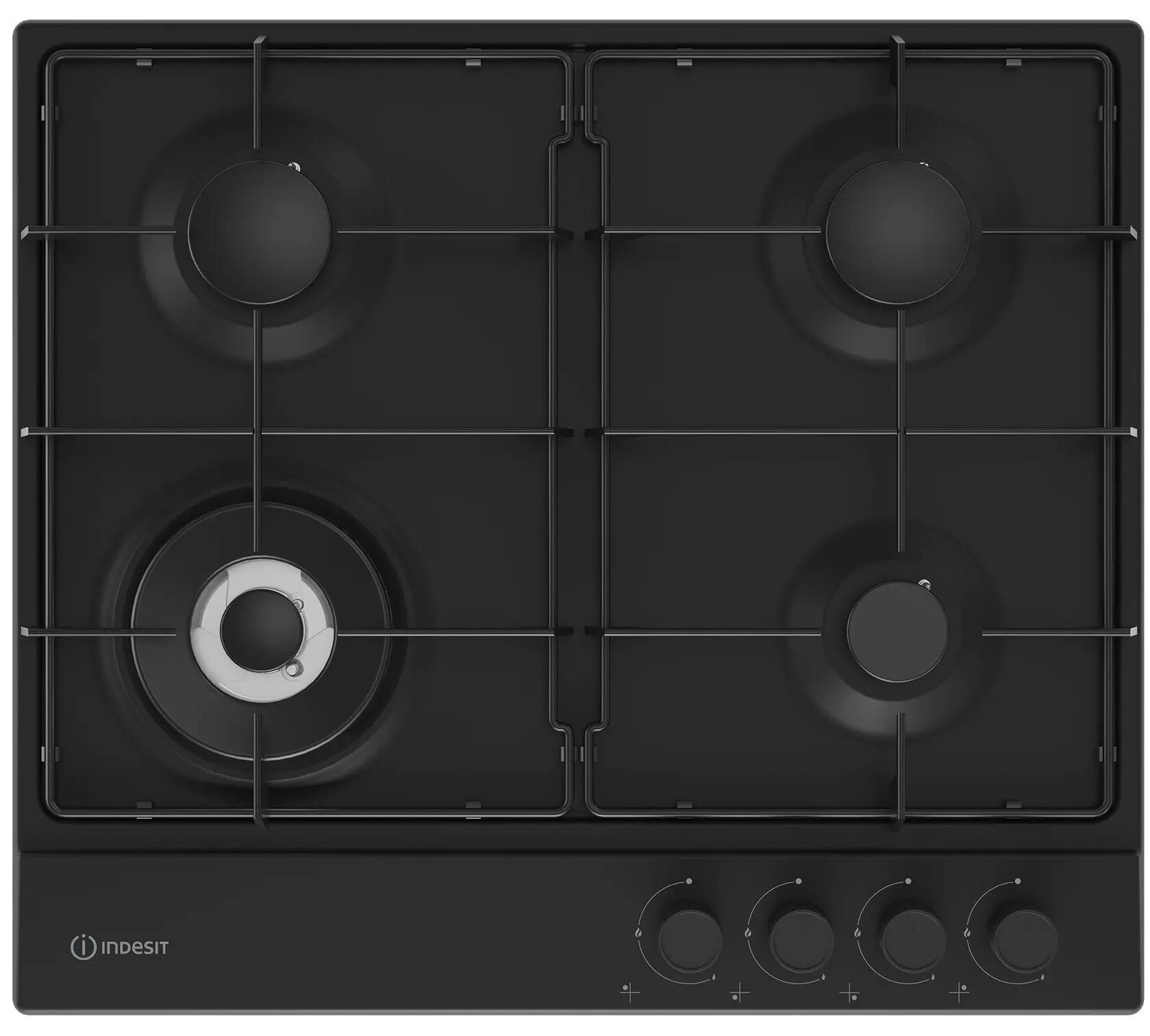 Варочная панель газовая Indesit THPM 641 W/BK/I черный