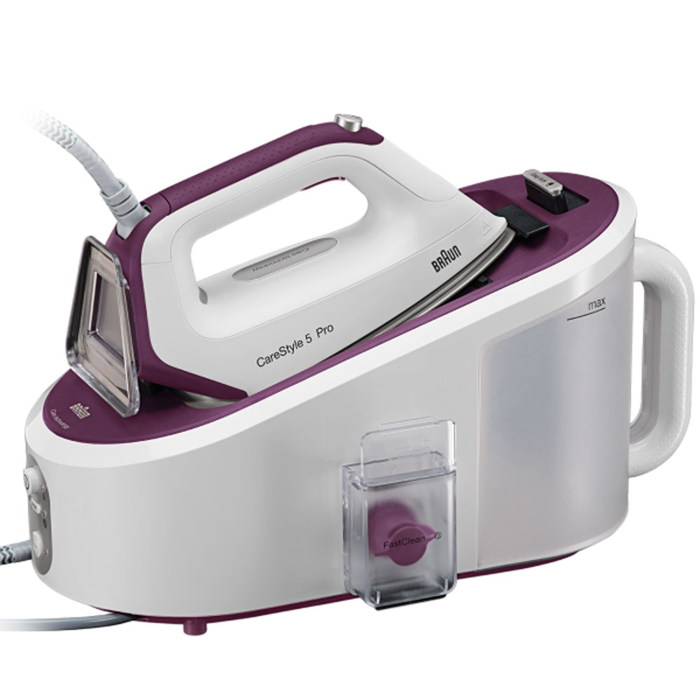 Парогенератор Braun CareStyle 5 IS5155 WH, сиреневый/белый