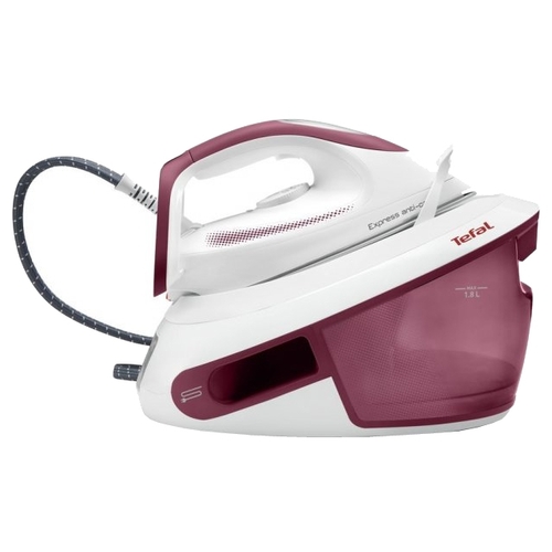 Парогенератор Tefal SV8012 Express Anti-Calc, малиновый/белый