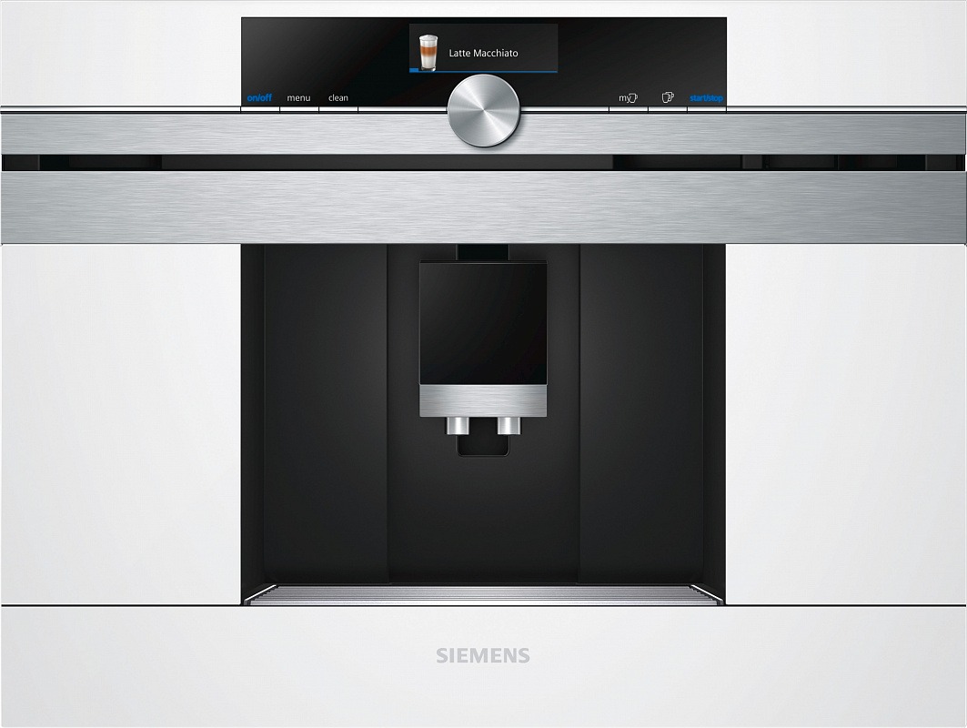 Кофемашина автоматическая встраиваемая Siemens CT636LEW1, белый
