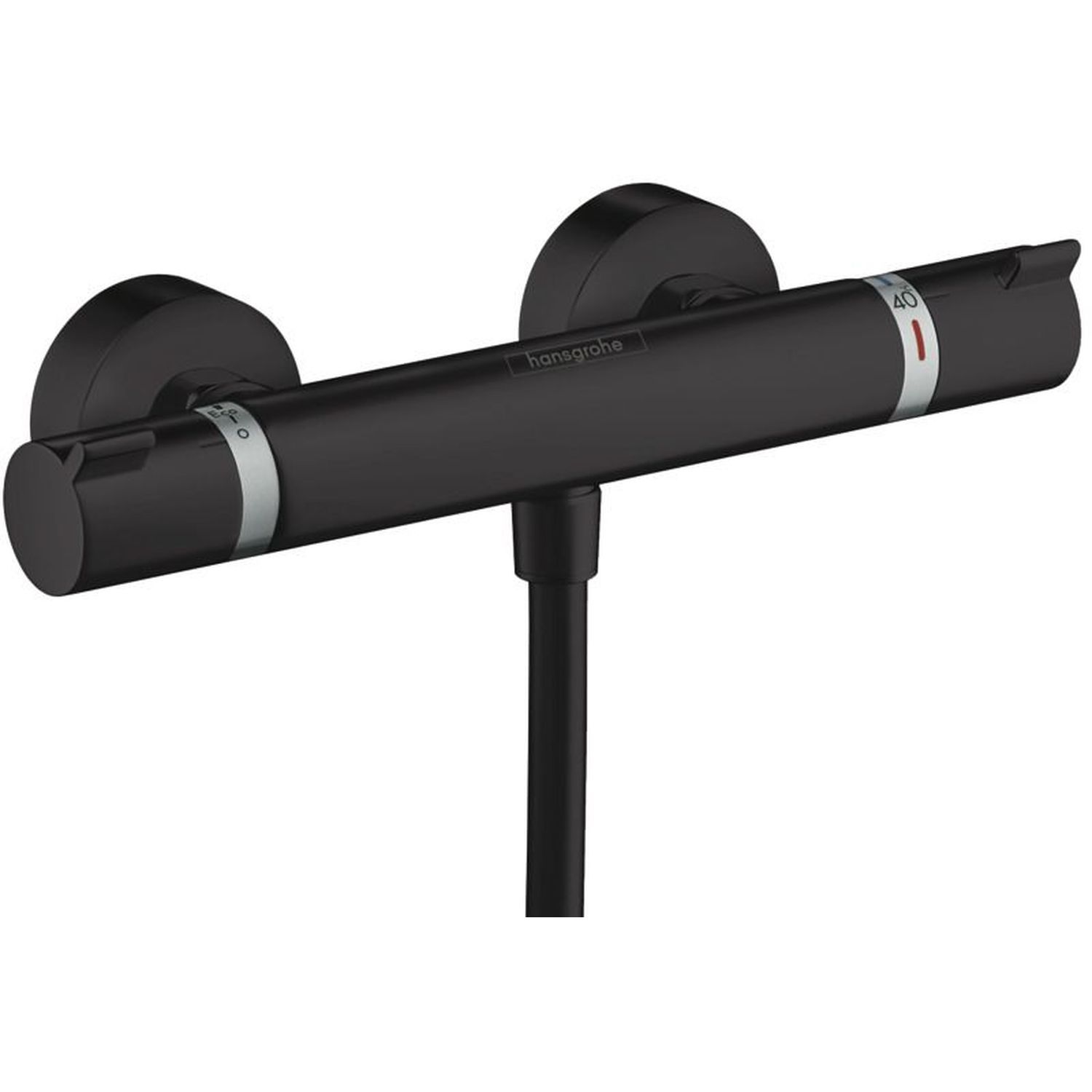 Смеситель для душа термостатический Hansgrohe Ecostat Comfort 13116670, черный матовый