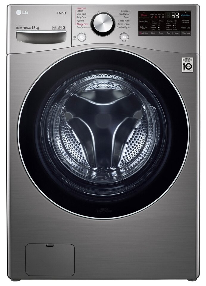 Стирально-сушильная машина LG F0L9DGP2S, серебристый