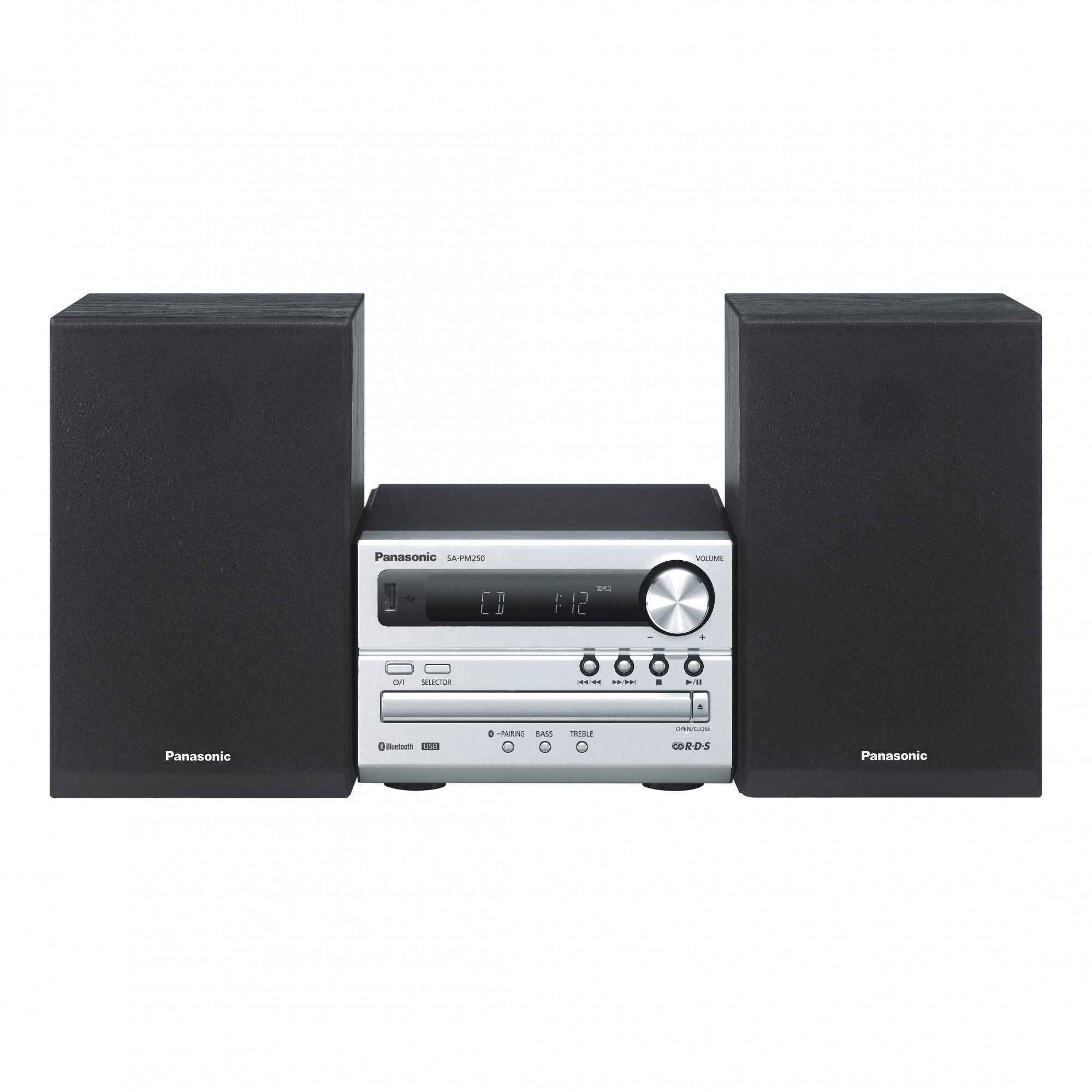 Микросистема Panasonic SC-PM250EE-S, серебристый